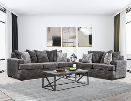 dark grey, 2 peice sofa living room -s8