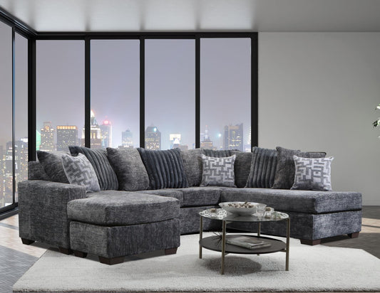 CHARCOAL U-shape SECTIONAL (s-2)