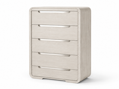 FoA Arclight Bedroom Set | 5PC Queen + Chest | Black / Light Gray |