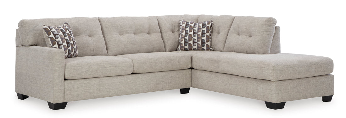 Pebble Comfort 2-Piece Sectional with Chaise