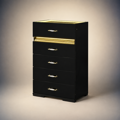 Obsidian Summer Gloss | 5-Piece Bedroom Set | Queen