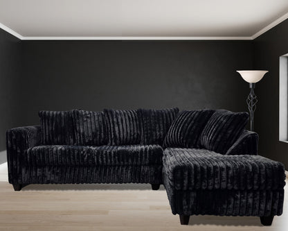 Libby black sectional