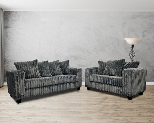 Rugo Grey sofa and love