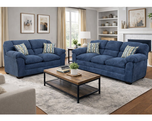 PFC Venus Indigo sofa and love