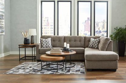 Chocolate Lounge 2-Piece Sectional with Chaise