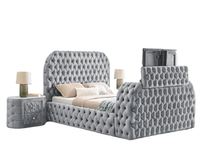 B6 Black Bed W/FIREPLACE,TV LIFT