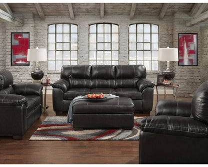 PFC Austin Black sofa and love seat
