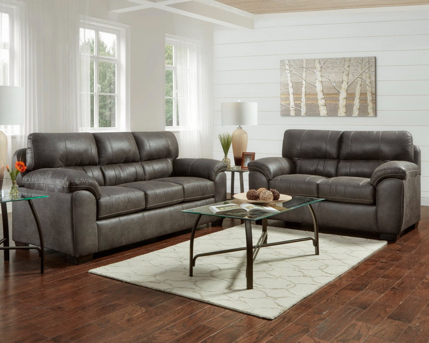PFC Sequoia Ash sofa and love seat