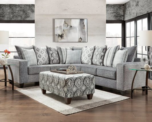 5850 Stonewash Charcoal sectional