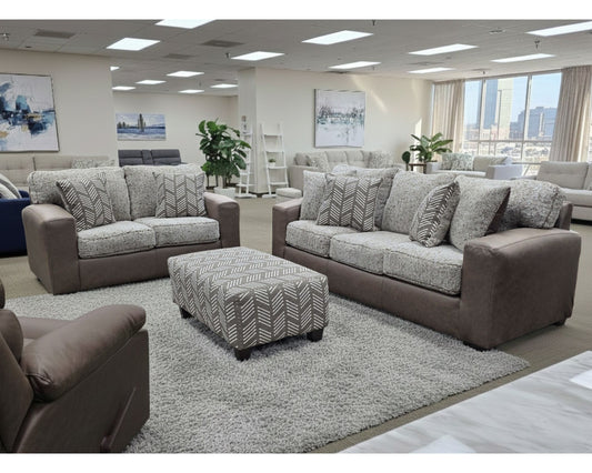 PFC hearling Mocha sofa and love seat