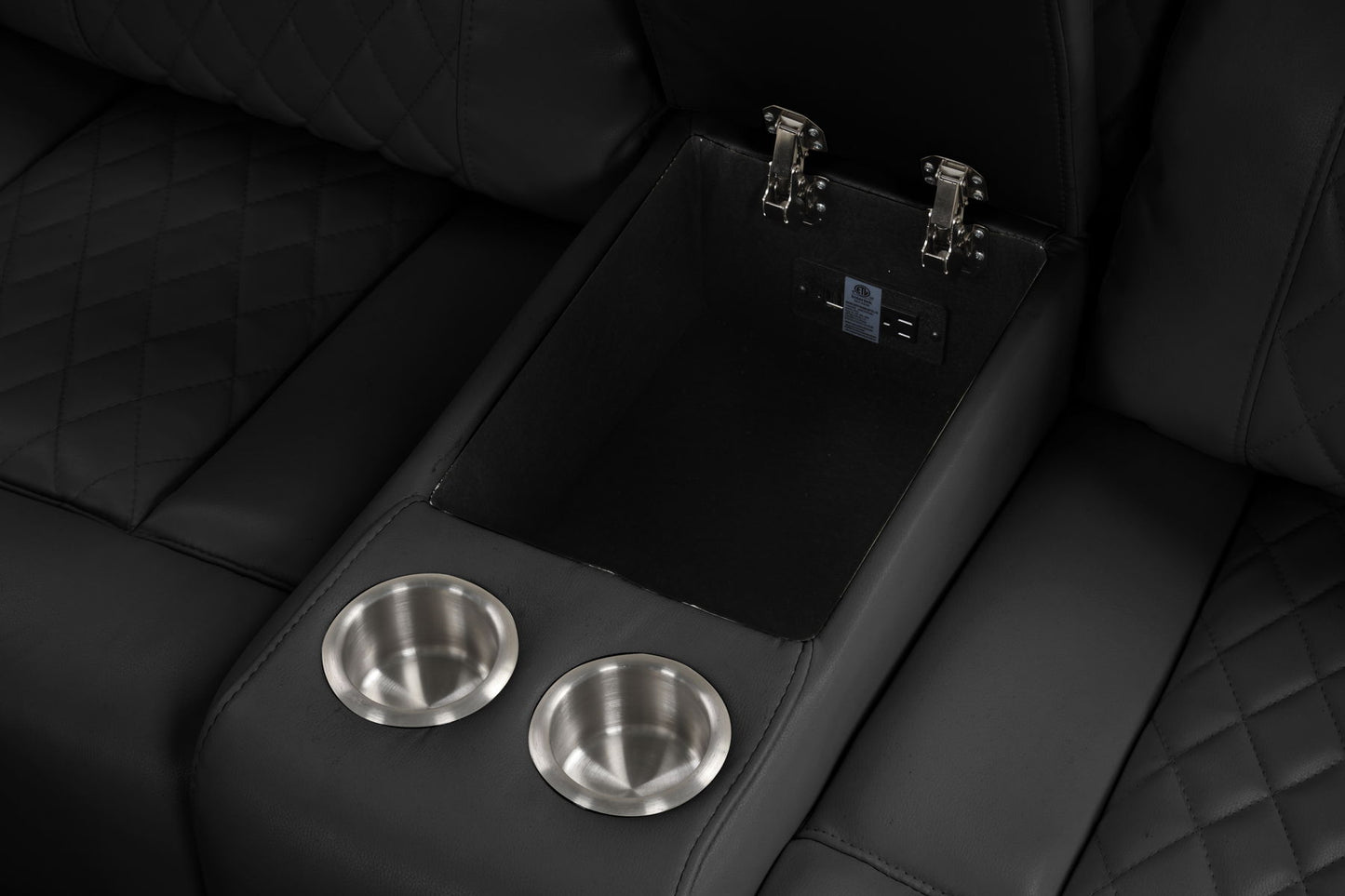 LED Sectional/w Bluetooth speaker and charger port  -s1