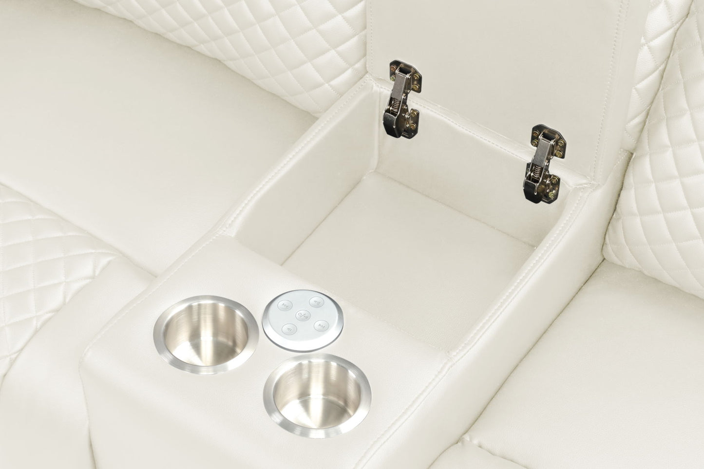 3 peiece leather  sofa LED/Bluooth speaker charging ports