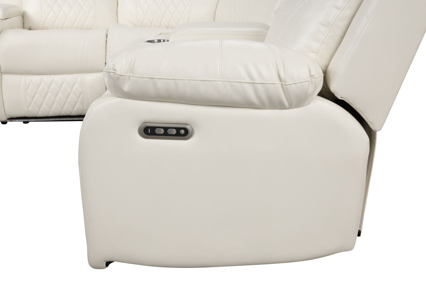 LED Sectional/w Bluetooth speaker and charger port  -s1