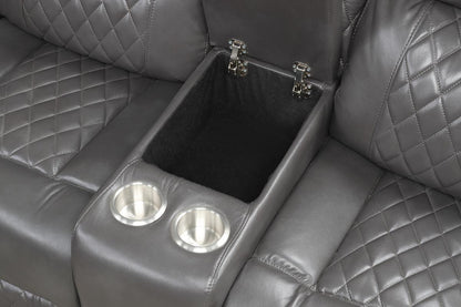 LED Sectional/w Bluetooth speaker and charger port  -s1