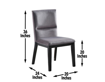 Grey 5-Piece Dining Set (Table & 4 Chairs) SS