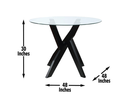 Grey 5-Piece Dining Set (Table & 4 Chairs) SS