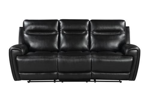 Admiral 3pc (sofa , loveseat, recliner ) – Black