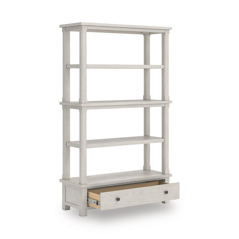 HH Antique White Bookcase H742