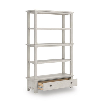 HH Antique White Bookcase H742
