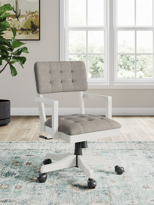 HH Antique White Office Chair H742