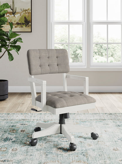HH Antique White Office Chair H742