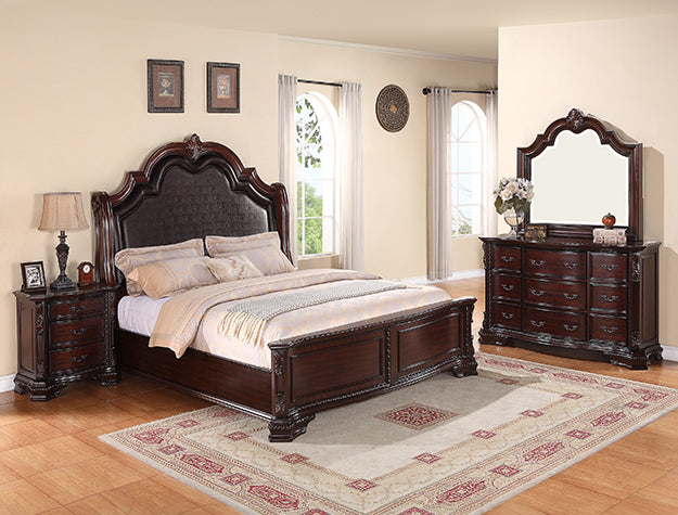 B16 Dark Cherry Brown BEDROOM GROUP