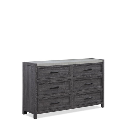 B4 Gray Panel Bedroom Set 5pcs