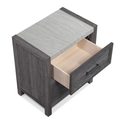 B4 Gray Panel Bedroom Set 5pcs