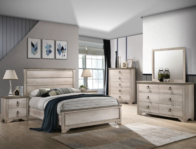 PATTERSON PANEL BEDROOM GROUP 5PCS