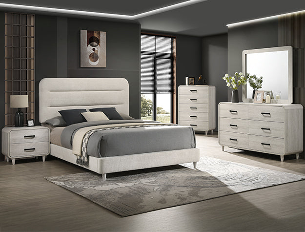 NYOMI BEDROOM GROUP WHITE 5PCS