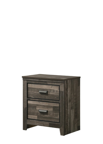 B7 5pcs Brown Bedroom Set with lights overboard