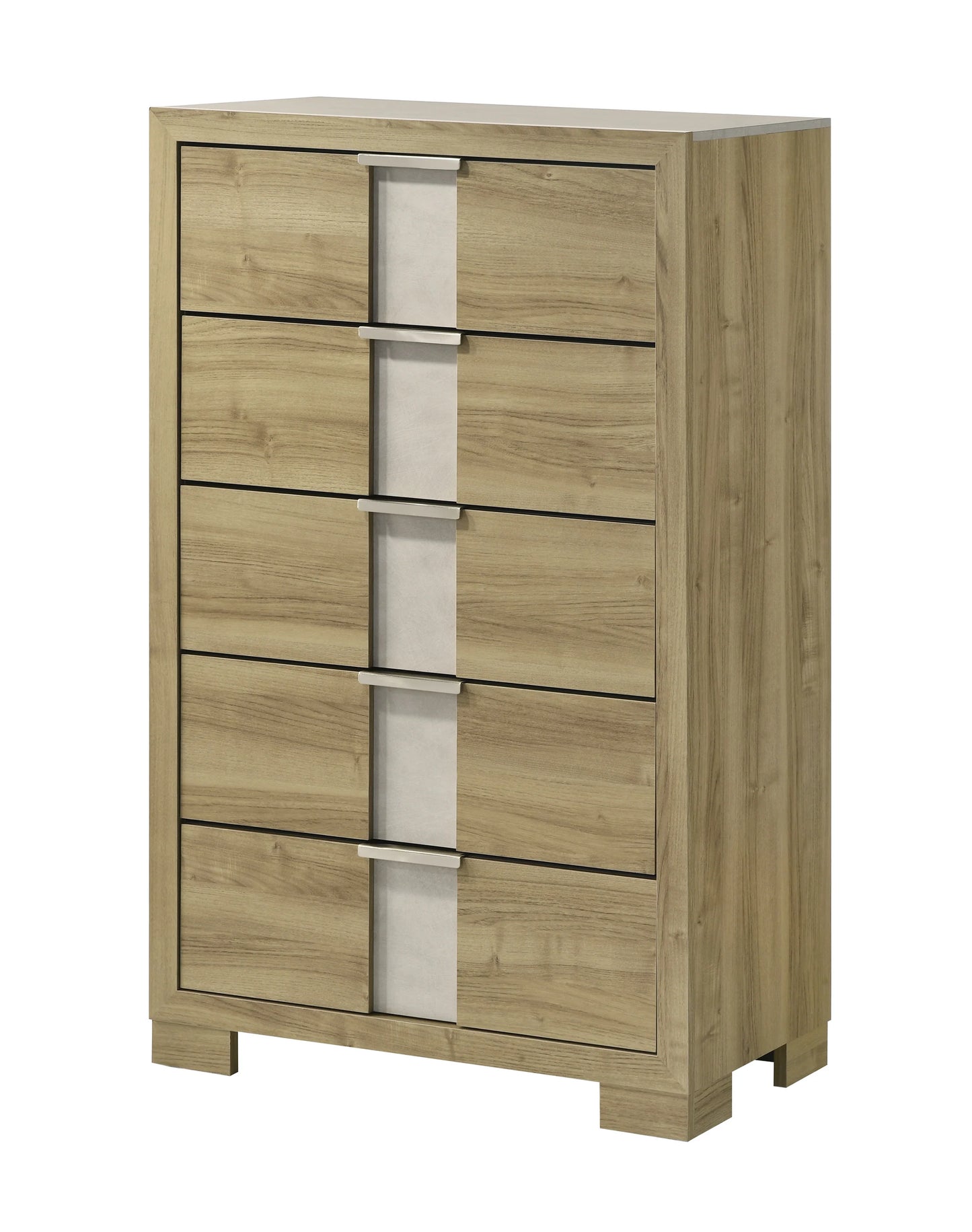 B2 LED 5 pc bed set -natural wood