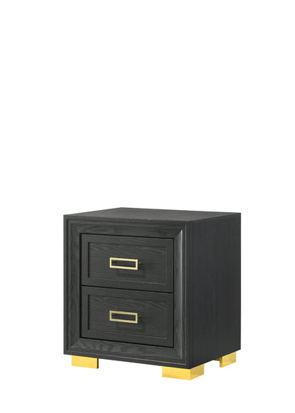 b10 Black and gold 5 pc bed set