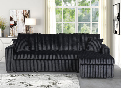 Caspian – Sectional – Black