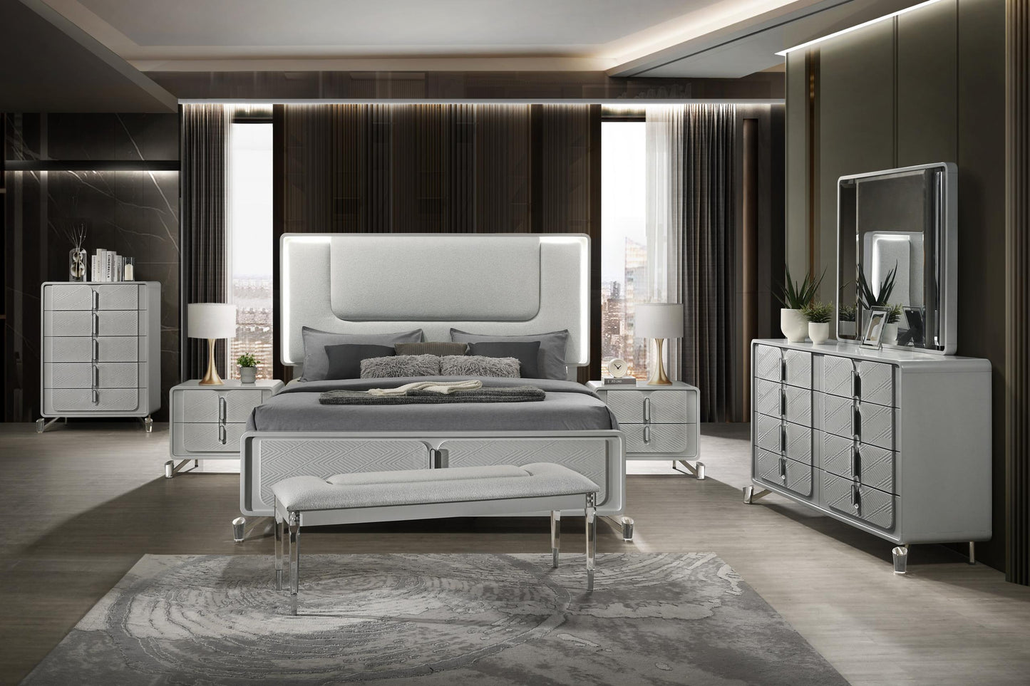 GT king 5pcs bedroom set #1