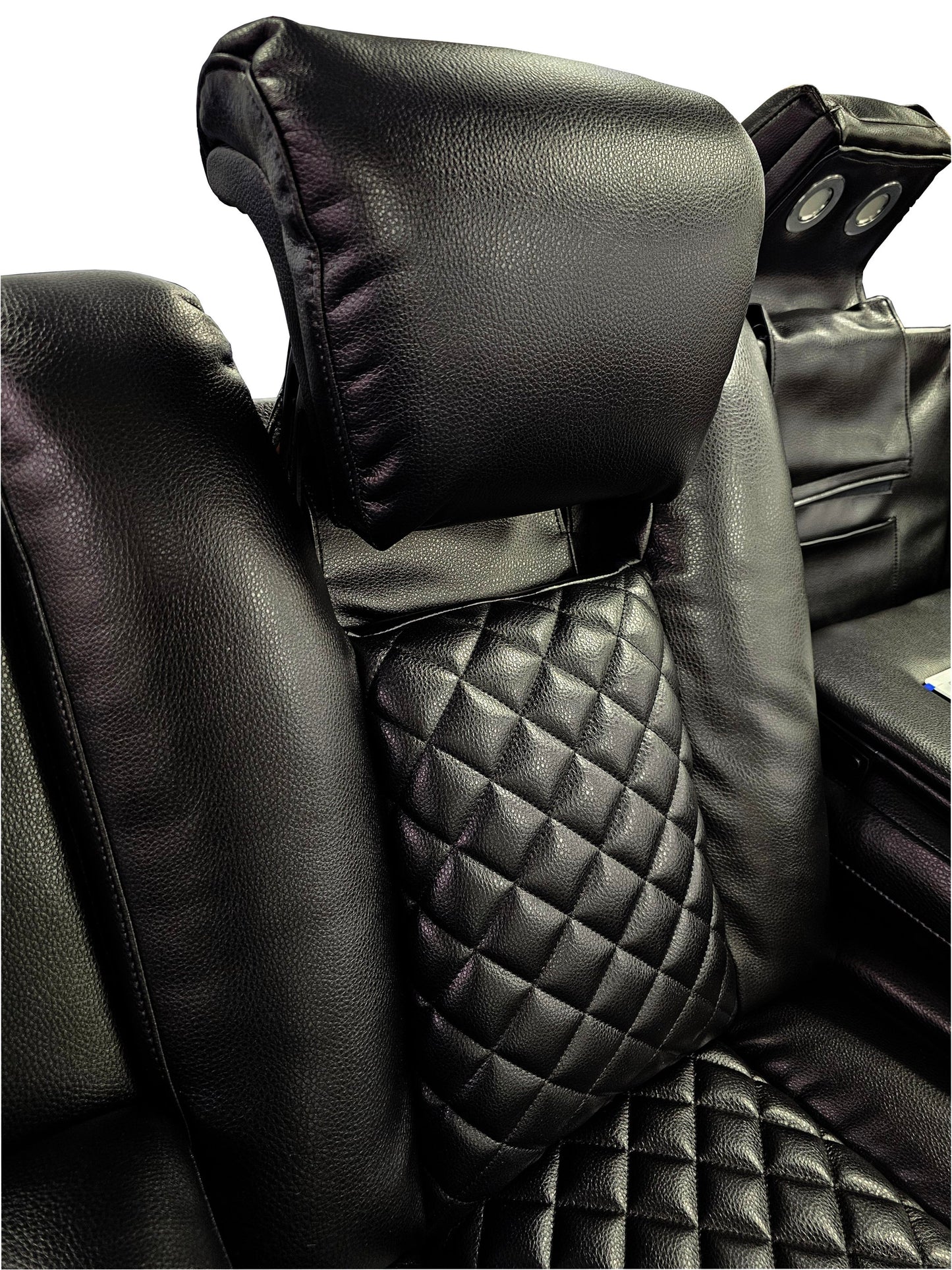 implosion black Power Led sofa + love seat