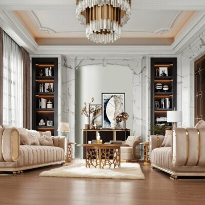 3PC  SALON SOFA SET HD-9004