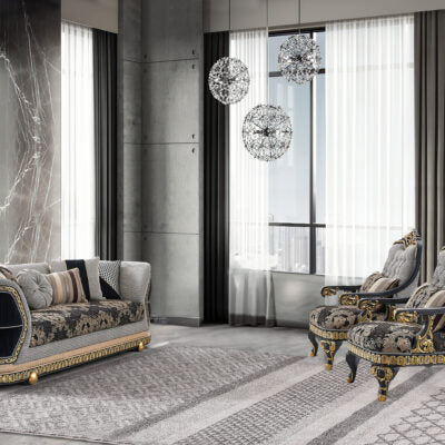 3PC LUXURY SOFA SET HD-9013