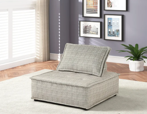HH Happy Beige One-Piece Accent Chair