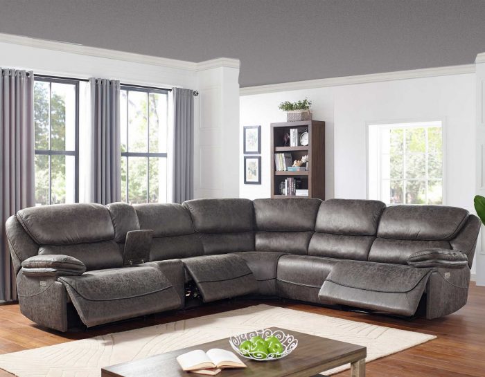 Plaza 6-Piece Power Reclining Sectional SS