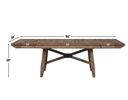 Trestle Table with 4 Upholstered Side Chairs SS