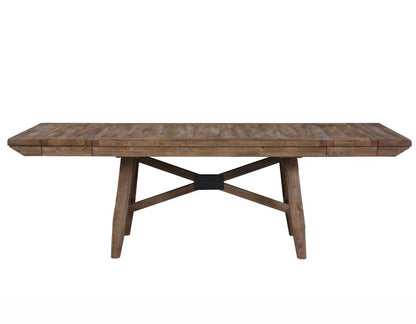 Trestle Table with 4 Upholstered Side Chairs SS