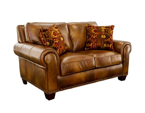 Real Leather 4-Piece Set (Sofa, Loveseat, Chair & Ottoman