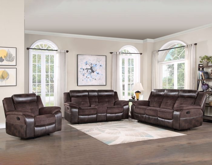 Pueblo 3 Piece Manual Motion Set (Sofa, Loveseat & Chair) SS