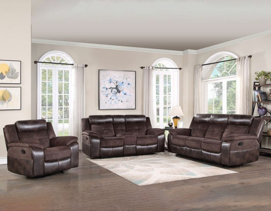 Pueblo 3 Piece Manual Motion Set (Sofa, Loveseat & Chair) SS