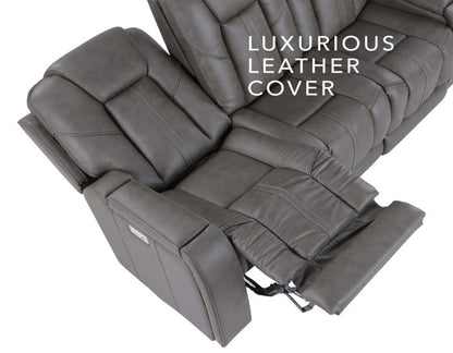 3-Piece Triple Power Home Theater Immersive Entertainment Leather Reclining Set(built in air massage and heated massage)