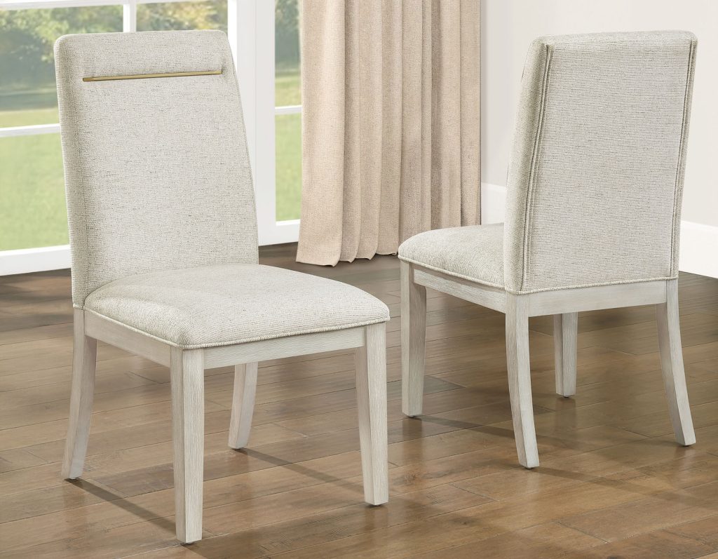 5-Piece Dining Set, Distressed Greige Finish ss