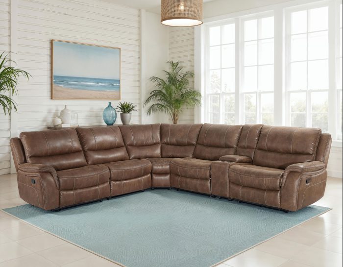 6-Piece Manual Reclining Sectional SS