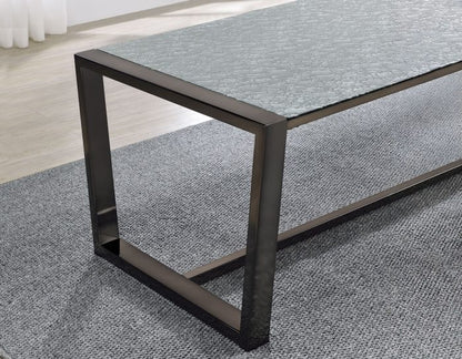 Coffee Table with Patterned Mirror Top SS