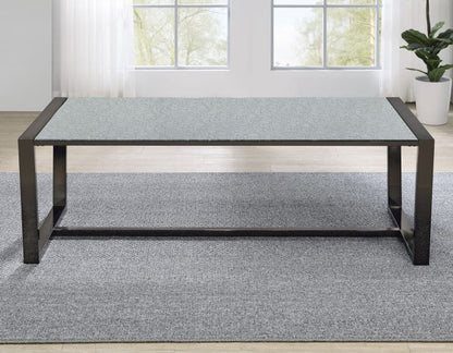 Coffee Table with Patterned Mirror Top SS